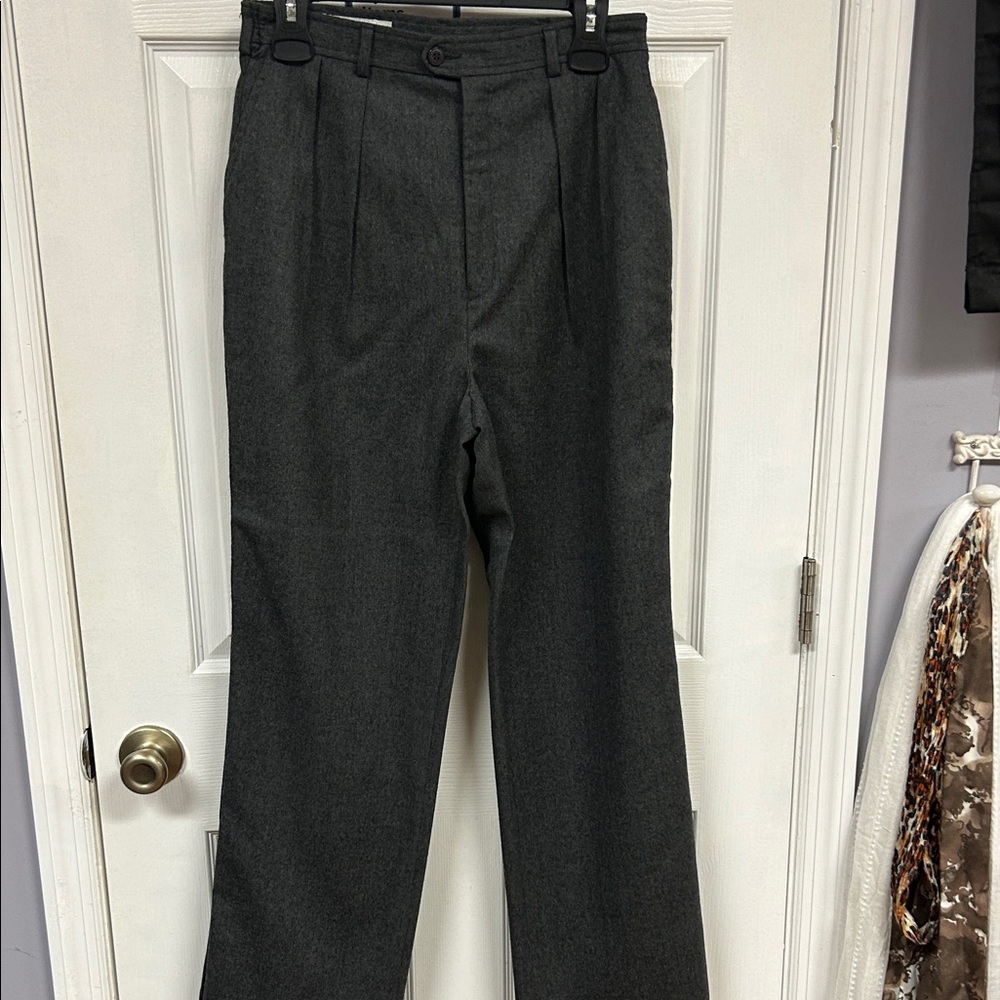 Yves Saint Laurent Charcoal Dress Pants